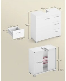 Mobile da bagno NICO bianco