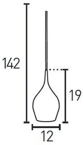Searchlight - Lampadario a sospensione con filo VIBRANT 1xE14/40W/230V rosso