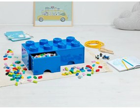 Scatola da tavolo blu con cassetto , 31 x 16 cm - LEGO®