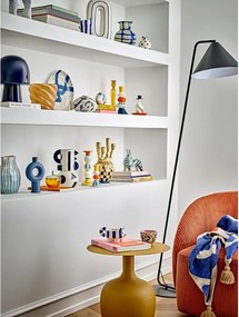 Poltrona in velluto a coste arancione Pradi - Bloomingville