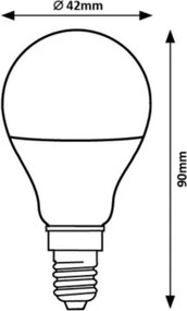 Rabalux 79071 - Lampadina LED G45 E14/9W/230V 3000K