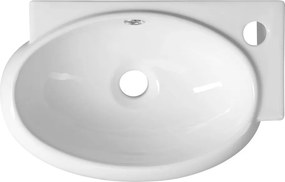 Lavabo bianco in ceramica 43x28,5 cm Ribera – Sapho