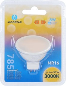 Lampadina LED MR16 GU5,3/8W/12V 3000K - Aigostar