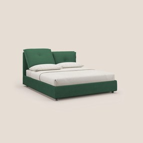 Travis letto contenitore con cuscini mobili trapuntati in tessuto impermeabile T02 verde