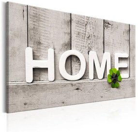 Quadro  Happy Home  Colore Verde, Dimensioni e Misure 90x60