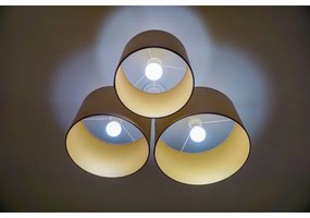 Duolla - Plafoniera ROLLER TRIO 3xE27/60W/230V marrone