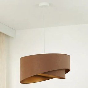 Brilagi - Lampadario LED a sospensione con filo LYRA 1xE27/15W/230V marrone/oro