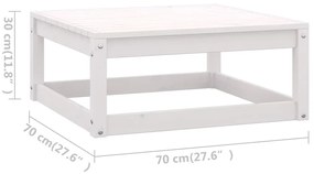 Set Divani da Giardino 3 pz con Cuscini Legno Massello di Pino