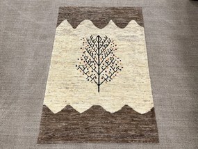 Gabbeh Tappeto 160 x 110 Beige (Iran) Annodato A Mano