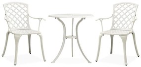 Set Da Bar 3 Pz İn Alluminio Pressofuso Bianco /