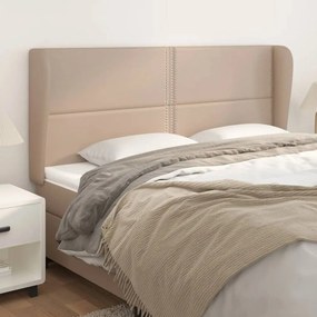 Testiera Ad Orecchio Cappuccino 203x23x118/128 Cm İn Similpelle /