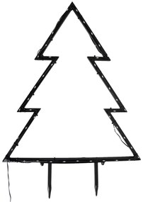 Faretto natalizio albero nero 54 cm incl. LED IP44 - Kas