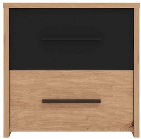 CADDIE - comodino due cassetti moderno minimal in legno