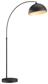 Lampada da terra nera con paralume in metallo (altezza 200 cm) Leitung - Fischer &amp; Honsel