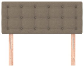Testiera tortora 80x5x78/88 cm in tessuto