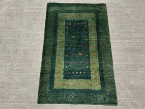 Gabbeh Tappeto persiano 80 x 130 Verde (Iran) Annodato A Mano