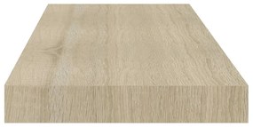 Scaffale a parete rovere 60x23,5x3,8 cm in mdf