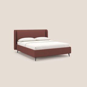 Nadine letto contenitore di design e comfort Italiano in tessuto impermeabile T19 salmone