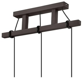 Apparecchio a sospensione nero Leon - LAMKUR