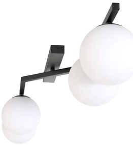 Plafoniera NATON 4xE14/10W/230V nero/bianco