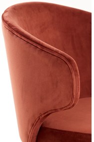 Set di sedie da pranzo rosso chiaro in imbottito 2 pz Kosaka – Light &amp; Living