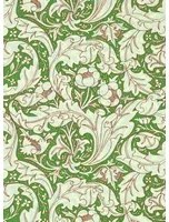 Morris & Co Carta da parati Bachelors Button - Leaf Green/ Sky