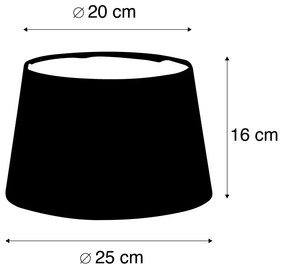 Paralume in lino grigio 25/16