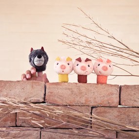 Lilliputiens - Marionette da dita - Il lupo e i 3 porcellini