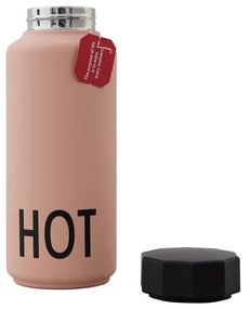 Bottiglia termica rosa , 500 ml Hot - Design Letters