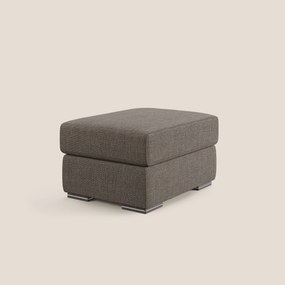 Sun pouf apribile contenitore in tessuto impermeabile morbido intreccio T06 marrone