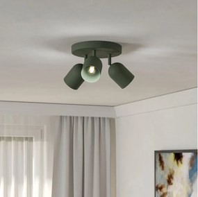 Eglo 44134 - Faretto TILSTON 3xE14/40W/230V verde