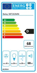 Cappa Classica Balay 3BT263MN 370 m3/h 54 dB 146W Nero