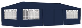 Gazebo Professionale Con Pareti 4x9 M Blu 90 G/m² /