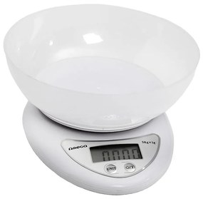 Bilancia da cucina digitale con un bowl 1xCR2032 bianco