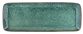 Vassoio vassoio di servizio in ceramica 14x38 cm Gastro Green/Black – Bitz