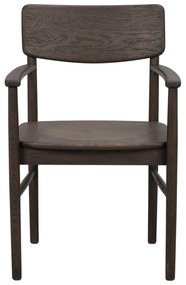 Set di 2 sedie da pranzo in rovere marrone scuro Maidstone - Rowico