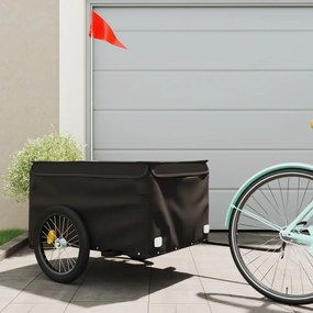 Rimorchio Da Bici Nero 45 Kg İn Ferro /
