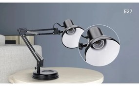 Aigostar - Lampada da tavolo 2in1 1xE27/40W/230V nero