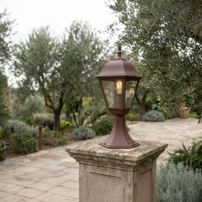 Paletto Lampione Vintage 40cm E27 IP54 Corten - Serie Alfieri