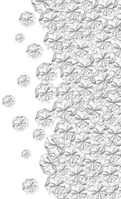 Wandbild Florigami von Rebel Walls - Monochrome 1