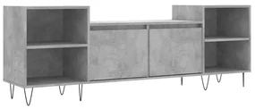 Mobile per tv grigio cemento 160x35x55 cm legno multistrato
