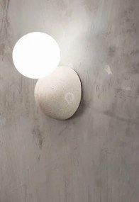 Applique rock bianco attacco g9 1 luce h.14cm l.12cm