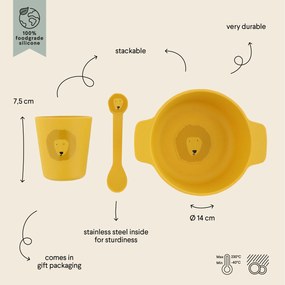 Set da tavola in silicone Mr. Lion