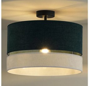 Duolla - Lampadario a plafone DOUBLE 1xE27/15W/230V diametro 40 cm verde/grigio