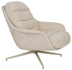 Poltrona da relax beige girevole Philly – Zuiver