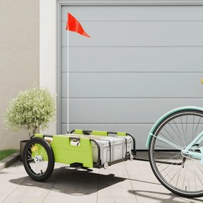 Rimorchio Da Bici Verde Oxford E Ferro /