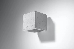 Applique in Cemento da Parete QUAD G9 Grigia da interno