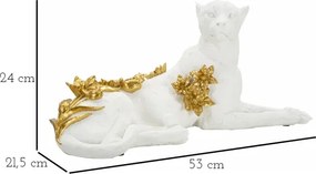 Leopardo White/Gold Cm 53X21,5X24