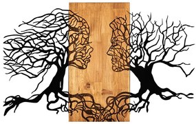 Decorazione murale in legno e metallo 92x58 cm Tutku - Wallity