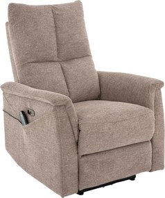 Poltrona relax elettrica Neptun M Brego in tessuto beige